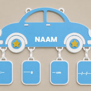Gepersonaliseerd geboortebord auto  - Geboorte Aandenken met Naam